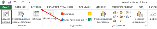 Сводная таблица в excel как сделать 2013