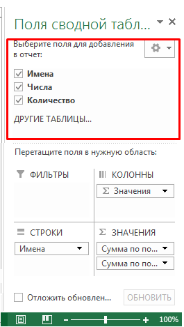 Сводная таблица в excel как сделать 2013
